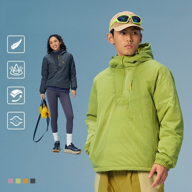 Winter Clothing Hiking - Unisex 90% White Duck Down Pullover