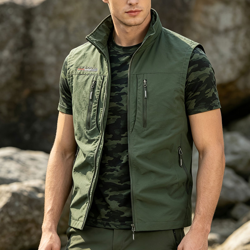 Winter Clothing Pk - Men's Vest Jacket Running Jacket Sleeveless