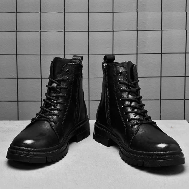 Winter Clothing Hiking - Winter Men's Genuine Leather Boots Thick