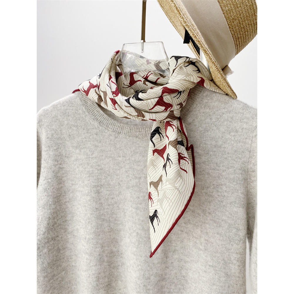 Silk Wool Blend Scarf Women Ha - огляд і ціна Winter Clothing Hong Kong