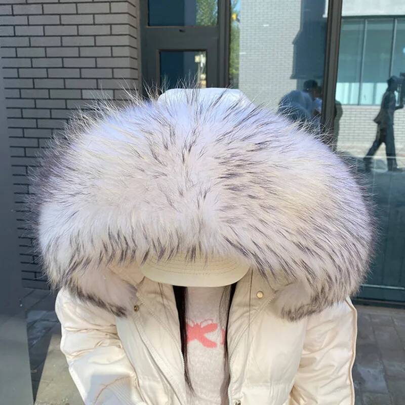 Raccoon Fur Collars For Jacket - огляд і ціна Winter Clothing Pk