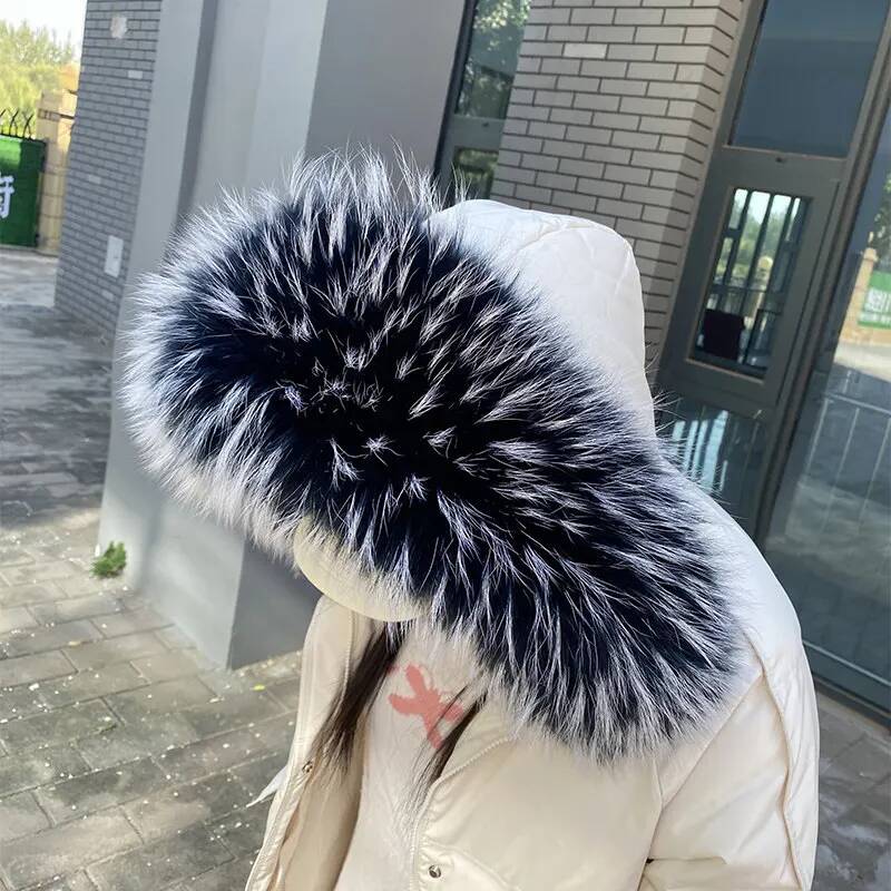 Raccoon Fur Collars For Jacket - огляд і ціна Winter Clothing Pk
