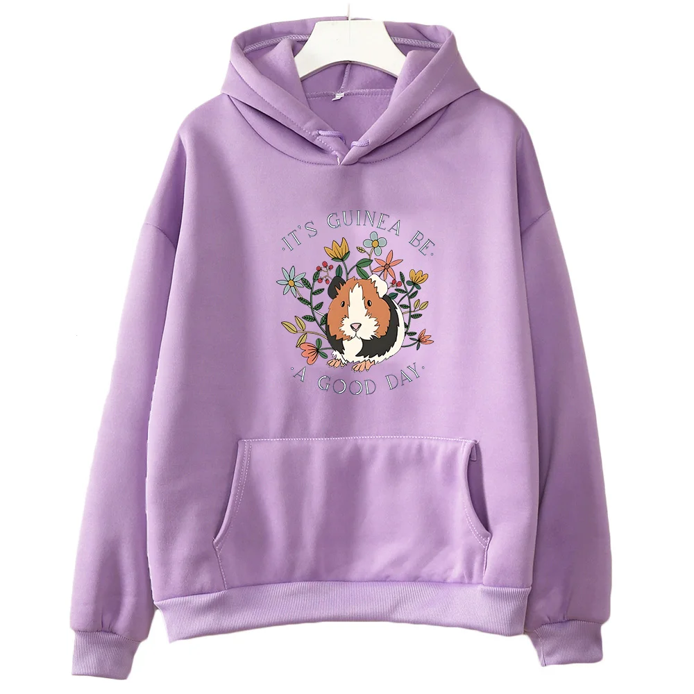 Cute Guinea Pig Graphic Hoodie - огляд і ціна Winter Clothing Drawing