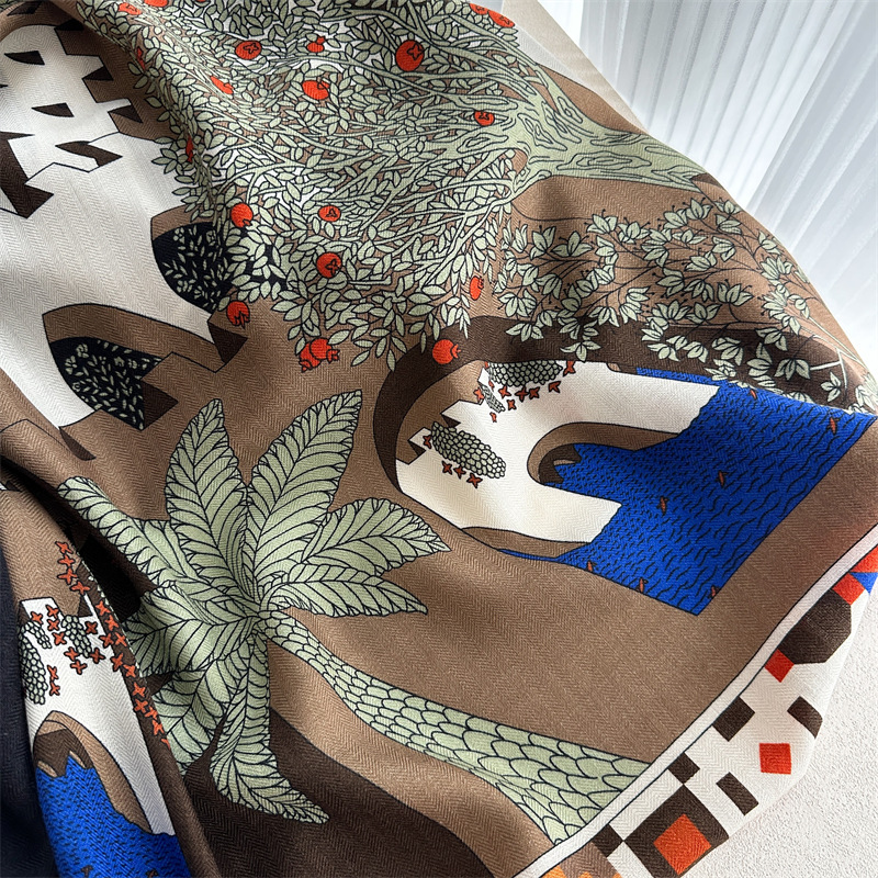 Wool Silk Scarf Women Cashmere - огляд і ціна Winter Clothing Hong Kong