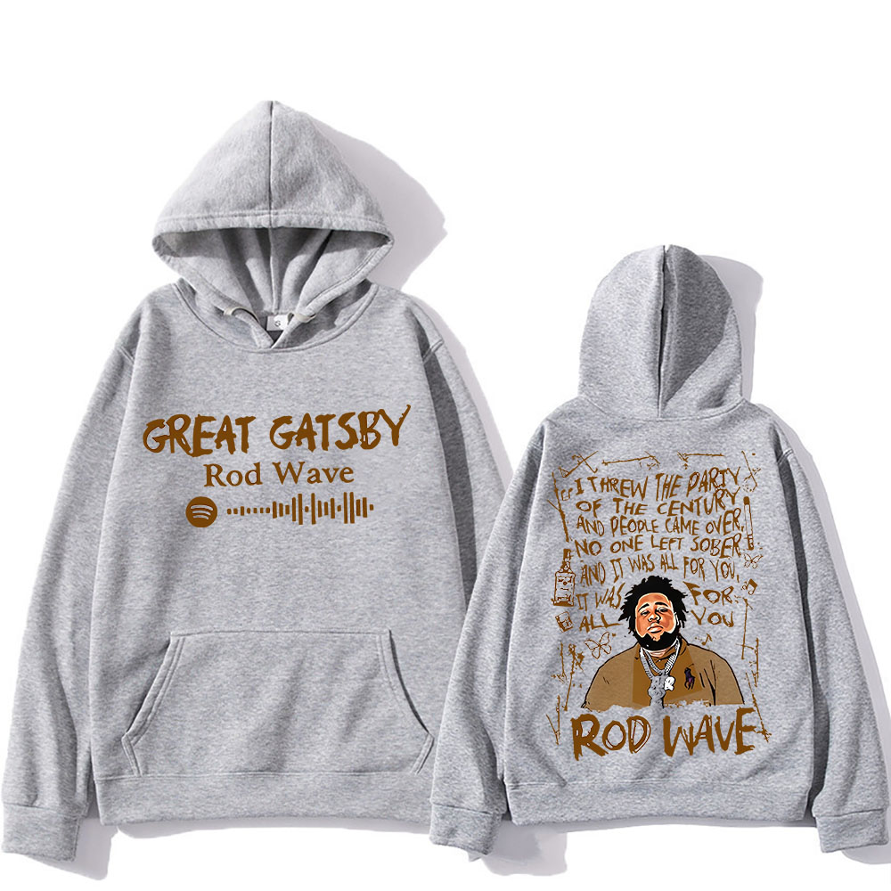 Rod Wave Graphic Printing Hood - огляд і ціна Winter Clothing Drawing