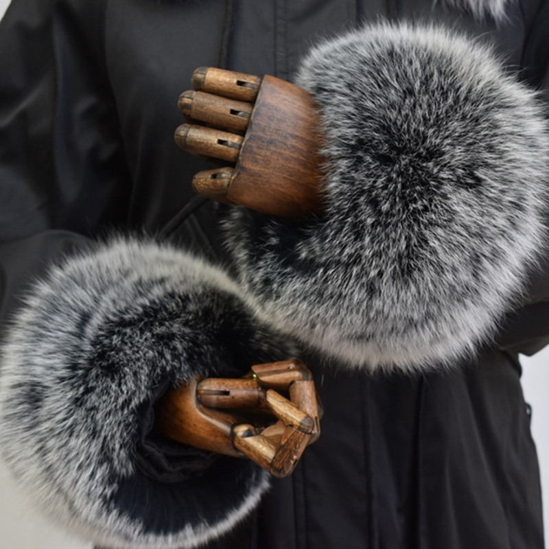 Fox Fur Cuffs For Women Whole  - огляд і ціна Winter Clothing Pk