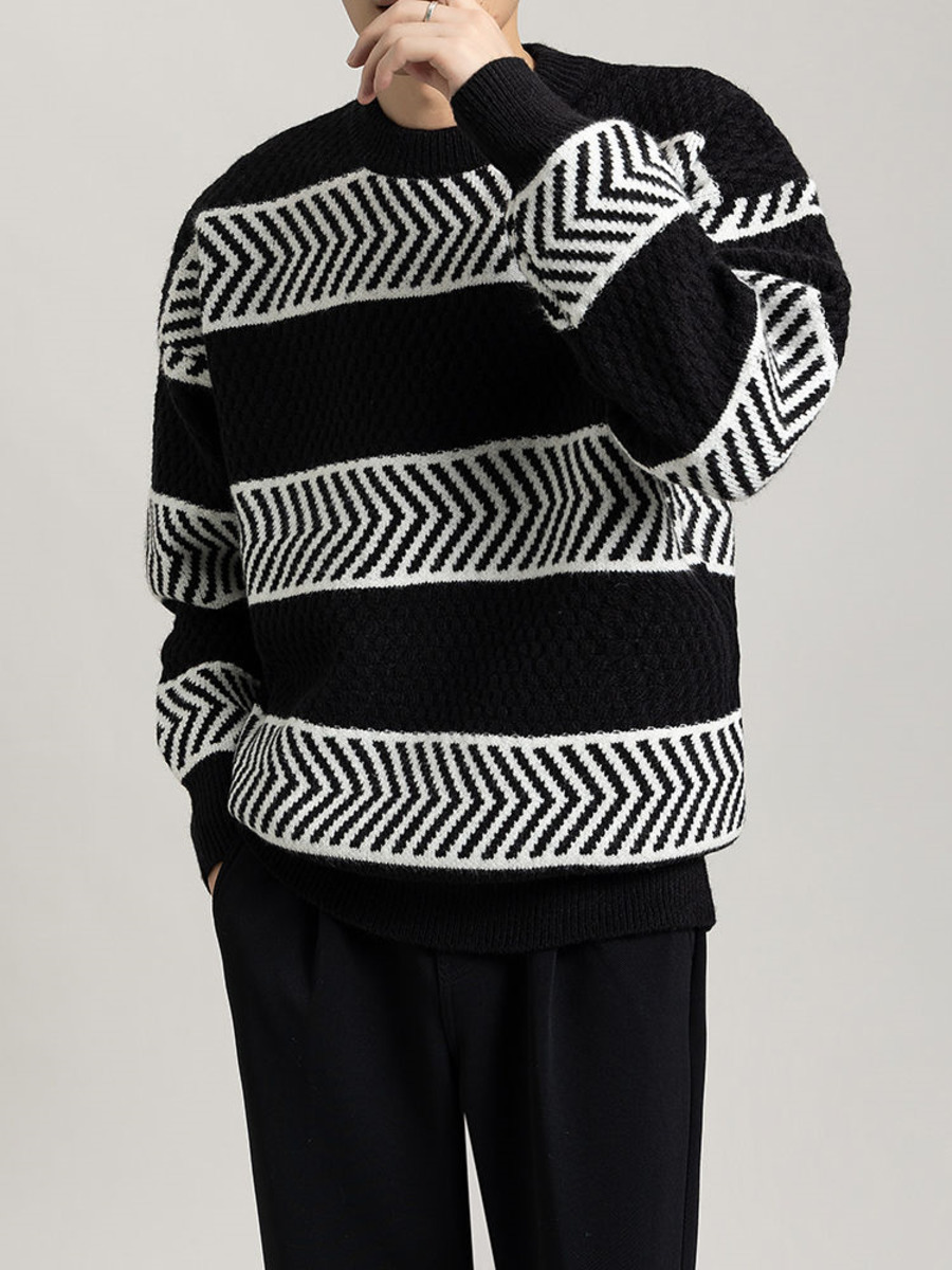 Casual Loose Stripes Pullover  - огляд і ціна Winter Clothing Hong Kong