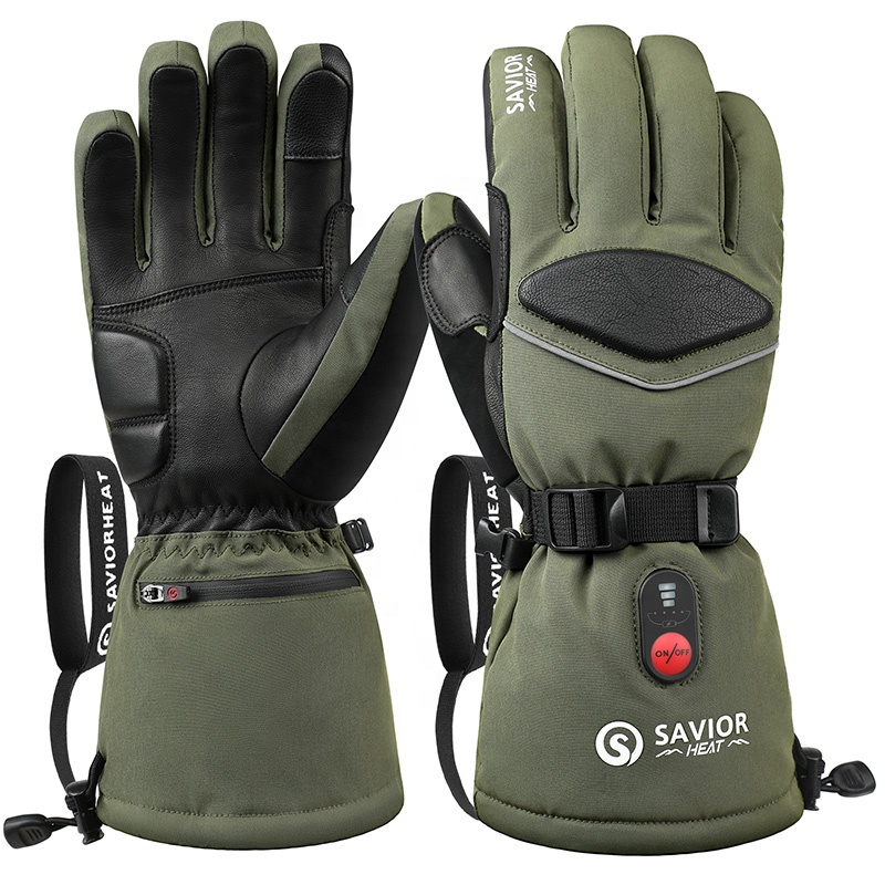 Green 7.4V 3000mAh Outdoor War - огляд і ціна Heated Gloves Electric