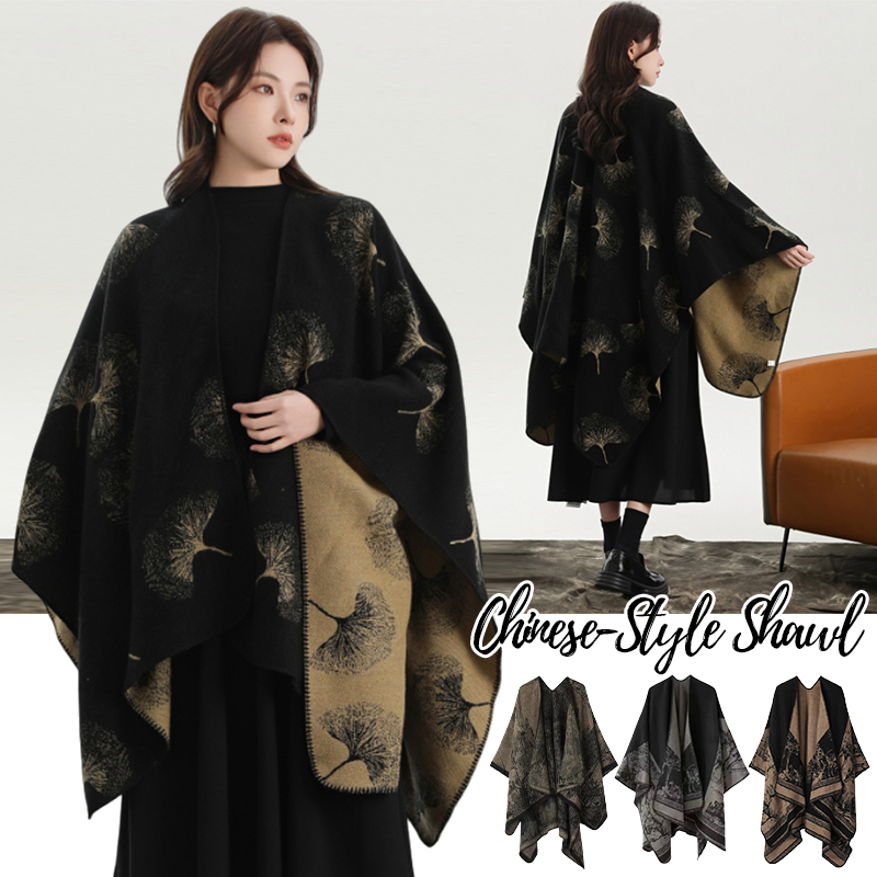 Printed Knitted Shawl for Wome - огляд і ціна Winter Clothing Gift Ideas