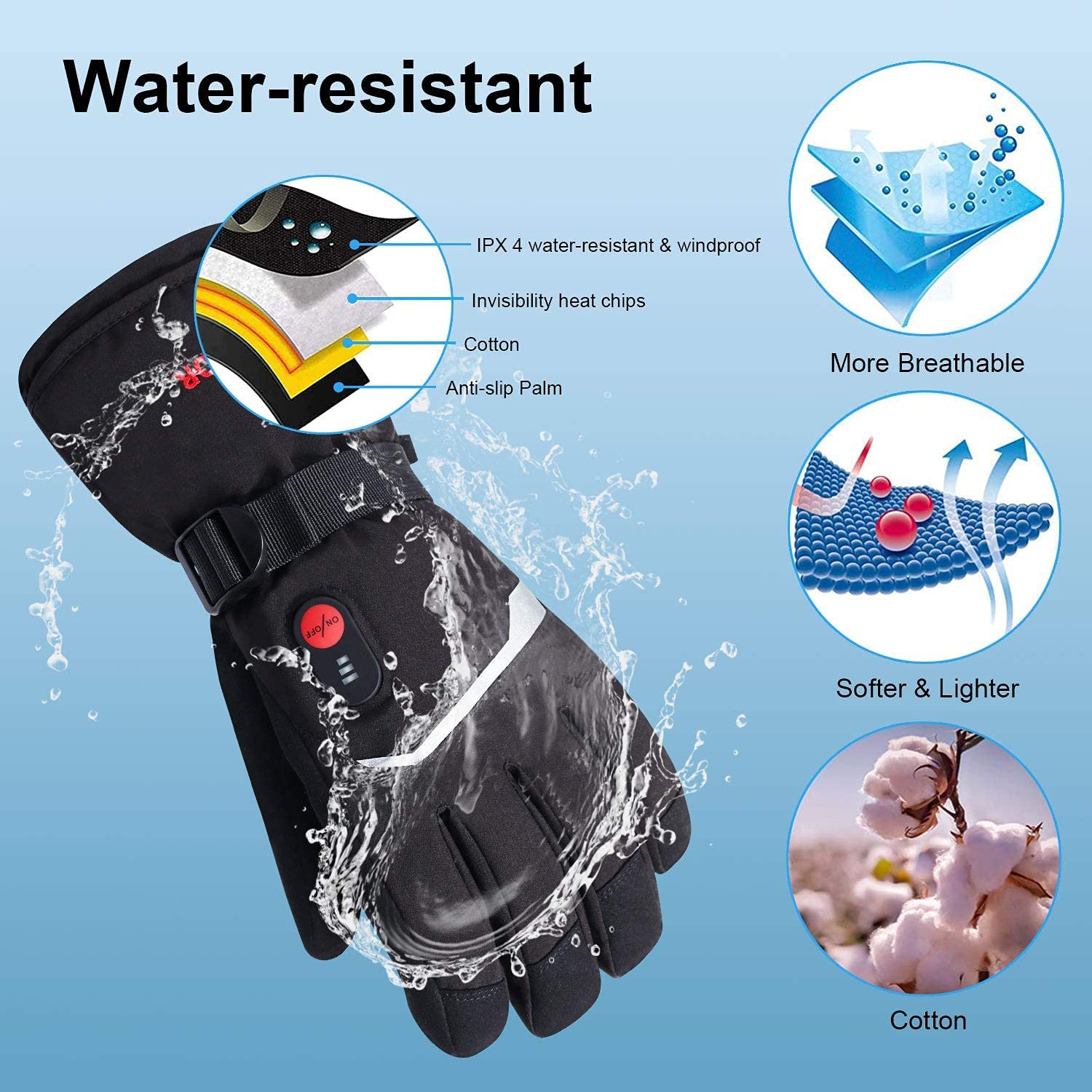 SNOW DEER Winter Heated Gloves - огляд і ціна Heated Gloves Electric