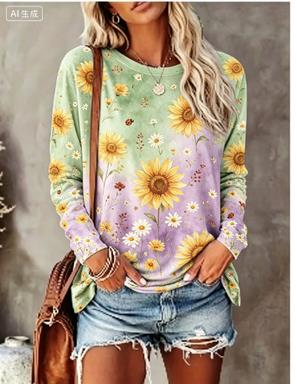 Women Long Sleeve T‑Shirt Grad - огляд і ціна Winter Clothing For Women