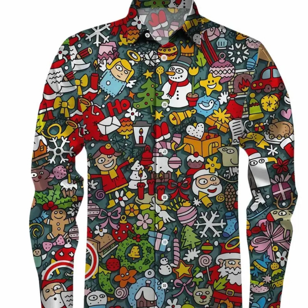 Men's Long-Sleeved Christmas P - огляд і ціна Winter Clothing Gift Ideas