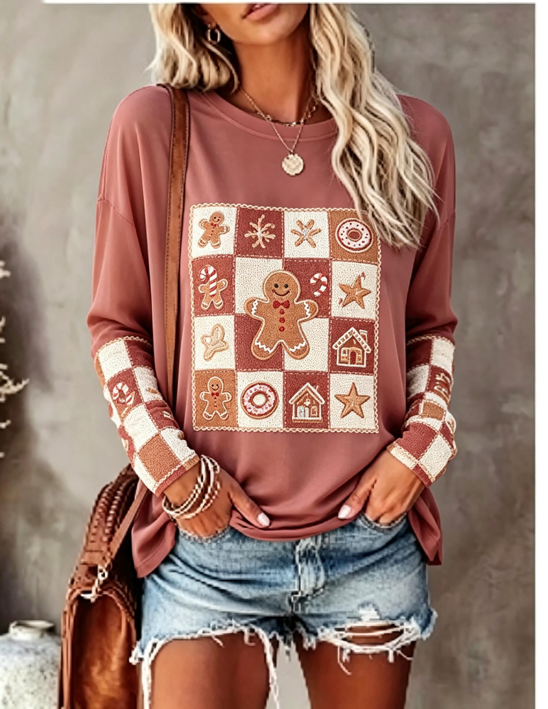 Women Long Sleeve T Shirt Fox  - огляд і ціна Winter Clothing For Women