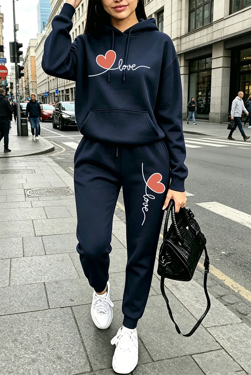 Womens Tracksuit Print Casual  - огляд і ціна Winter Clothing For Women