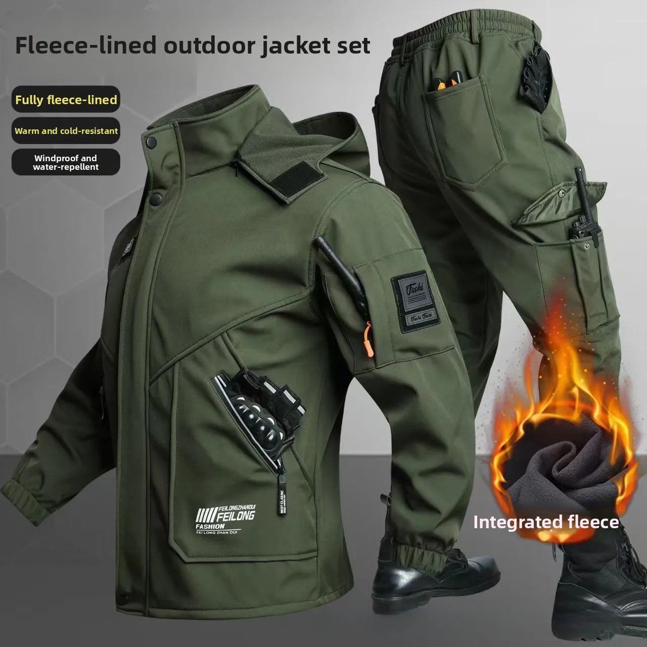 Thickened Fleece Autumn Winter - огляд і ціна Winter Clothing Pk