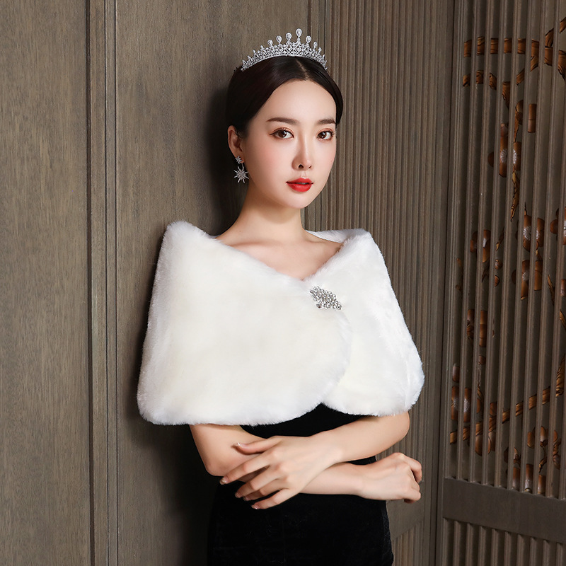 Women Bridal Shawl Wedding Cap - огляд і ціна Winter Clothing Pk