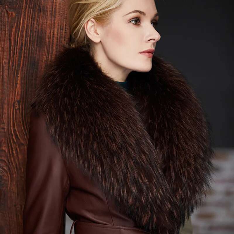 Raccoon Fur Collar Female Wint - огляд і ціна Winter Clothing Pk