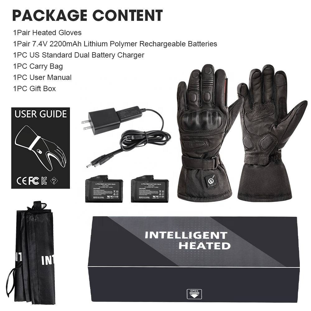 High Quality Genuine Leather E - огляд і ціна Heated Gloves Electric